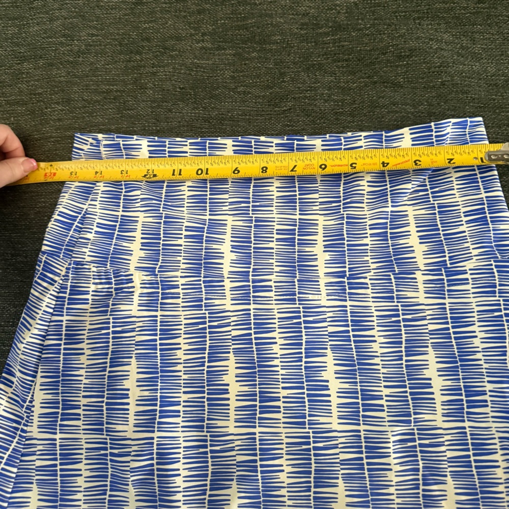 Ellie Kai Royal Blue & White  Ruffle Hem Skirt made of swim material. Women’s S - Picture 6 of 13